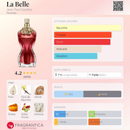 Jean Paul Gaultier La Belle Eau de Parfum Feminino – Oriental Baunilhado Frutado Sedutor
