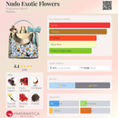 Nudo Exotic Flowers Fragrance World Eau de Parfum Feminino – Frutado Especiado Envolvente