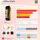 1 Million Black - Rabanne EDP - Oriental Baunilha  Masculino